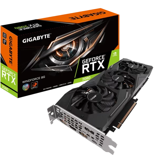 Видеокарта GeForce RTX 2080 WINDFORCE 8G (GV-N2080WF3-8GC)