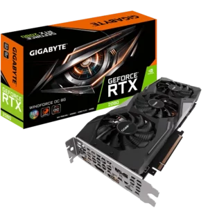 Видеокарта GeForce RTX 2080 WINDFORCE OC 8G (GV-N2080WF3OC-8GC)