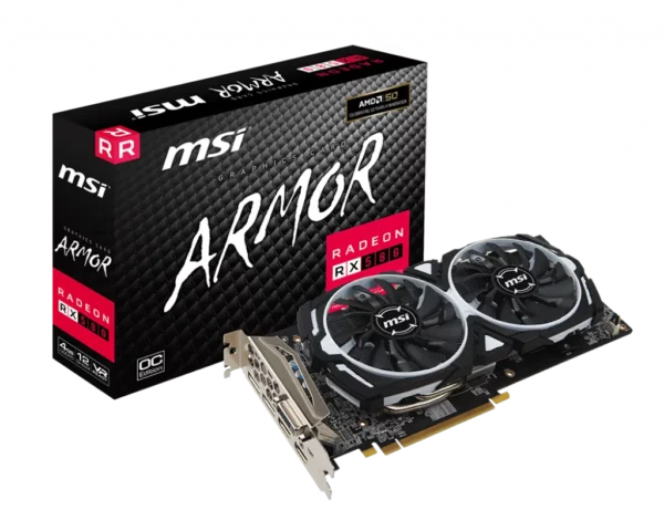 Видеокарта MSI AMD Radeon RX 580 ARMOR OC (RX 580 ARMOR 4G OC)