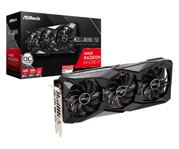 Видеокарта ASRock AMD Radeon RX 6700 XT Challenger Pro 12GB OC