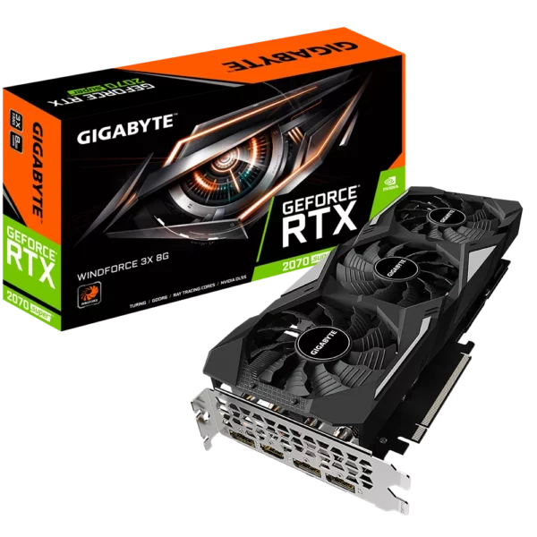 Видеокарта GIGABYTE GeForce RTX 2070 SUPER WINDFORCE OC 3X 8G