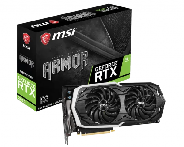 Видеокарта MSI GeForce RTX 2070 ARMOR 8G OC