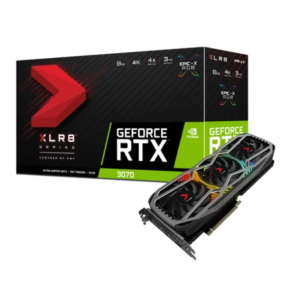 Видеокарта PNY GeForce RTX 3070 8GB XLR8 Gaming REVEL EPIC-X RGB™ Triple Fan Edition