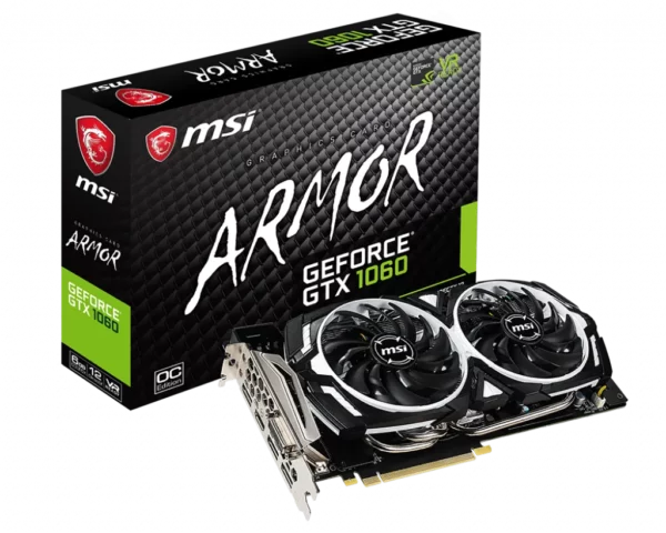 Видеокарта MSI GeForce GTX 1060 ARMOR OC [GTX 1060 ARMOR 6GD5X OC]