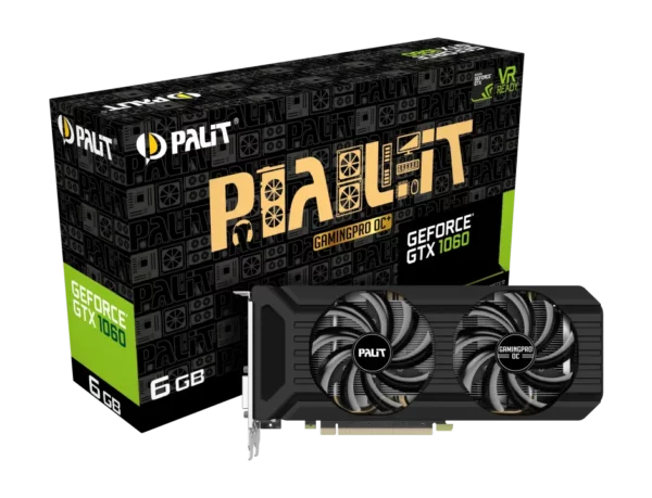 Видеокарта Palit GeForce GTX 1060 GamingPro OC+ (NEB1060U15J9-1045D)