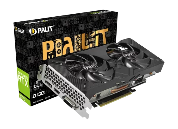 Видеокарта Palit GeForce RTX 2070 Dual (NE62070020P2-1060A)