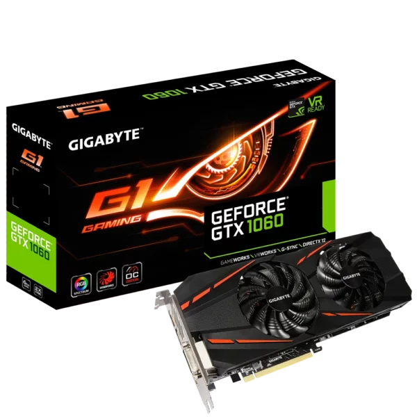 Видеокарта GeForce GTX 1060 G1 Gaming 6G (rev. 2.0) (GV-N1060G1 GAMING-6GD)